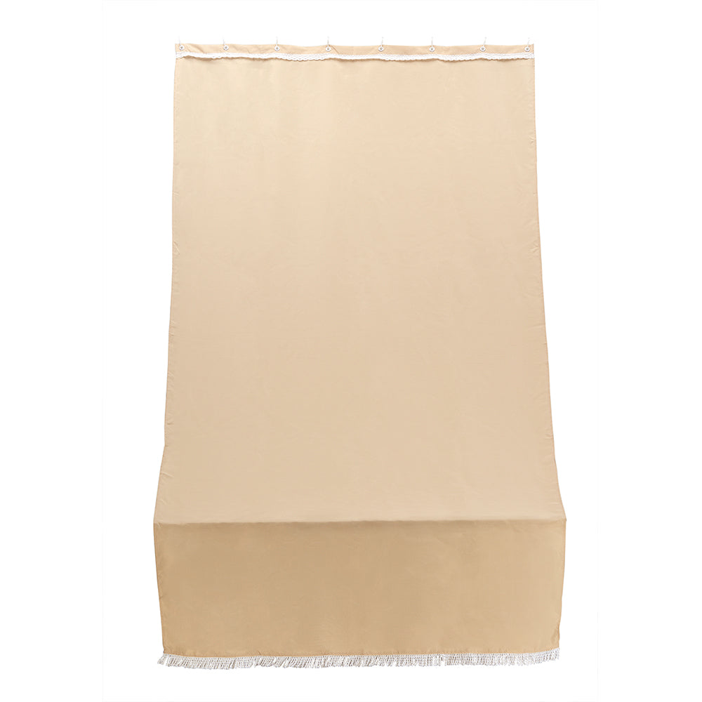 Tenda sole per porta con anelli Beige Unito L. 140 H. 300