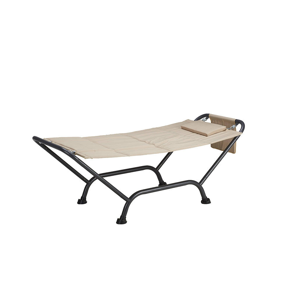 Amaca con supporto Maldive  in acciaio e PVC  600D -  Colore Beige