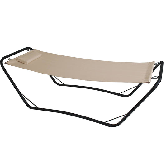 Amaca con supporto Java in acciaio e PVC  600D - Colore Beige