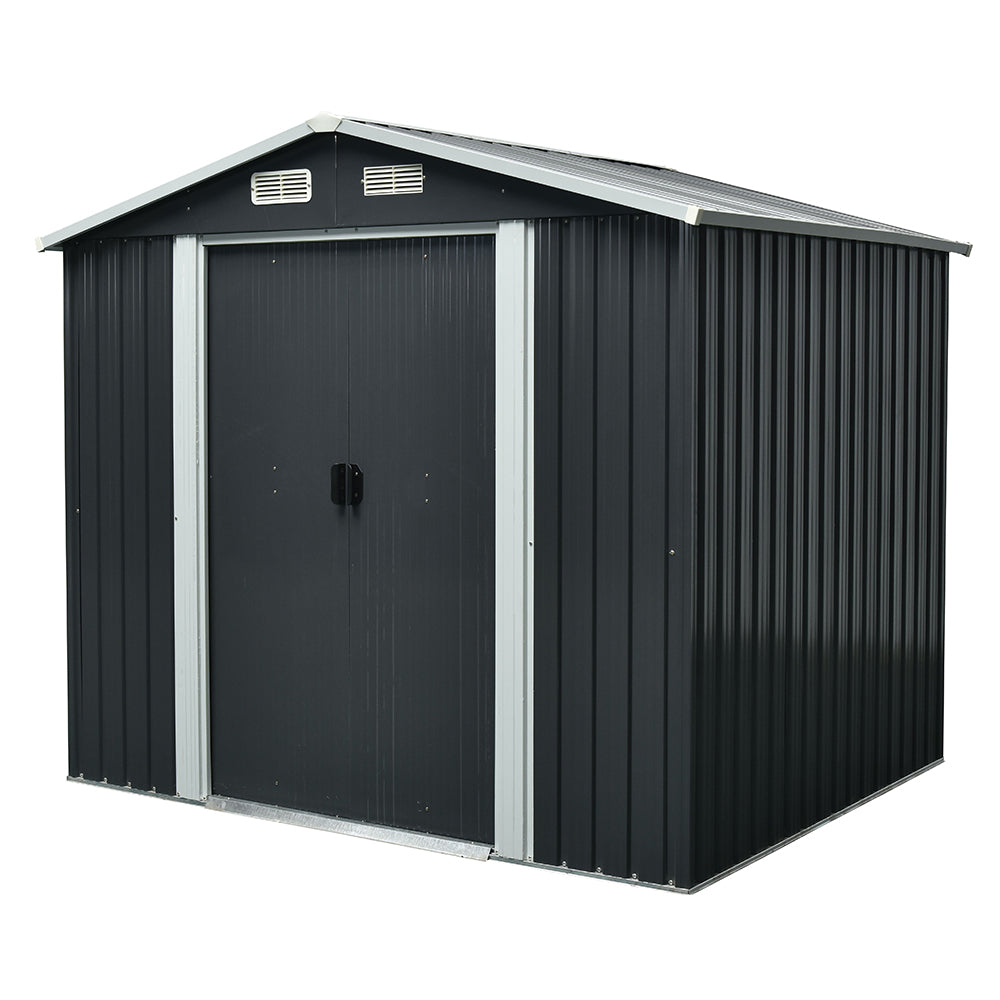 Casetta in acciaio Big Store Antracite - H. 206 P. 174 L. 236 cm