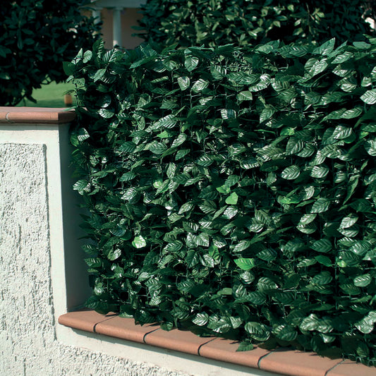 Recinzione pvc con foglie lauro - Varie Misure