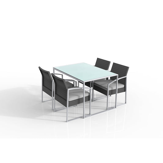 Set pranzo Bilbao (1 tavolo 4 poltrone) - Vari colori