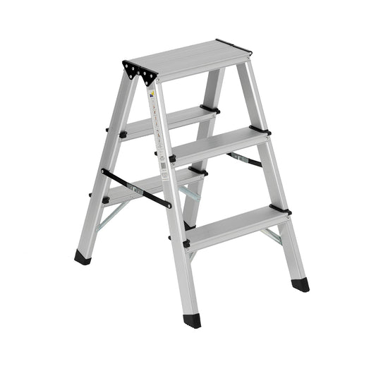 Sgabello alluminio Everest                  doppia salita                                                        portata max 150 Kg