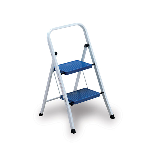 Sgabello Everest 2 gradini in acciaio  portata max 150 Kg  per uso domestico