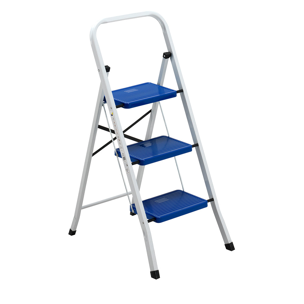 Sgabello Everest 3 gradini in acciaio  portata max 150 Kg            per uso domestico