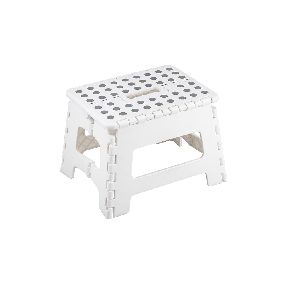 SGABELLO PIEGHEVOLE CLIC-CLAC BIANCO/GRIGIO