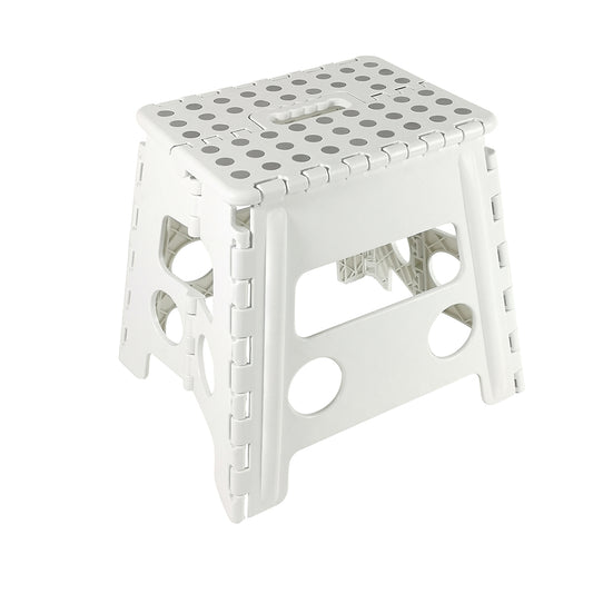SGABELLO PIEGHEVOLE CLIC-CLAC ALTO - BIANCO/GRIGIO