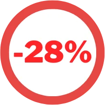 Badge -28%